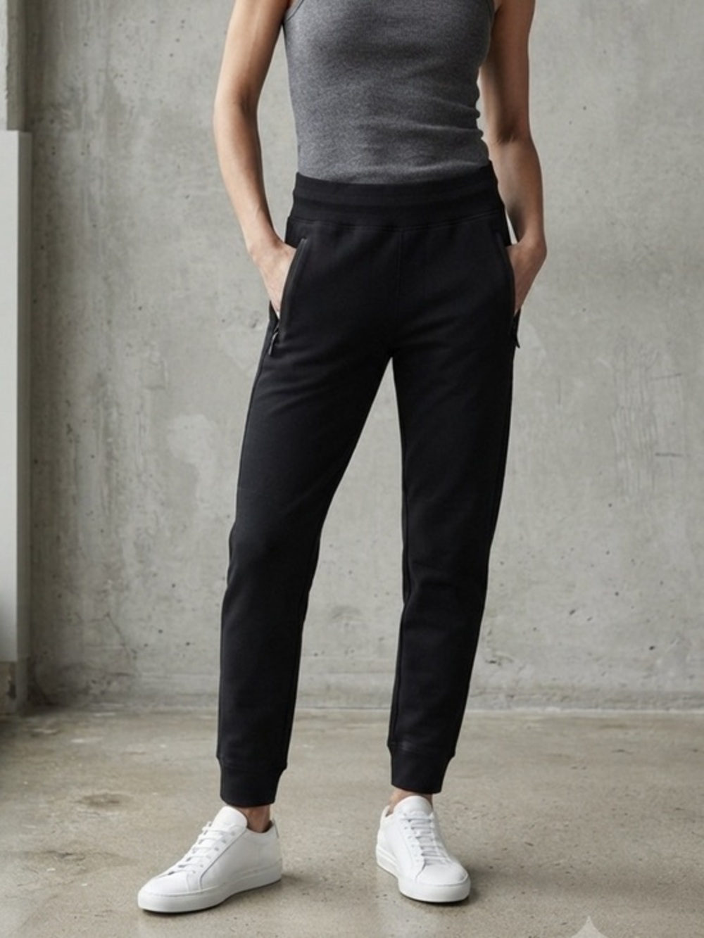 New Kyodan Black Highrise Jogger Sweatpants Size Extra Small Cotton